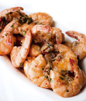 Knoflookgarnalen tapas