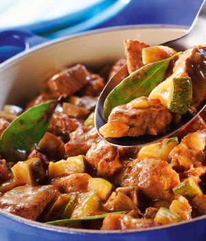 Mediterrane runderstoofpot met courgette