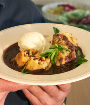 Skuumkoppe pannenkoek bereid met Texels Skuumkoppe