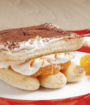 Tiramisu met Drambuie en mandarijntjes