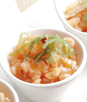 Zalmtartaar amuse