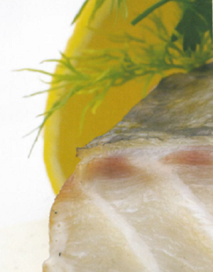 Kabeljauw (gerookt) met vanillesaus