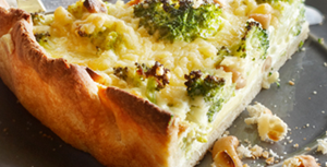 Quiche met broccoli en noten