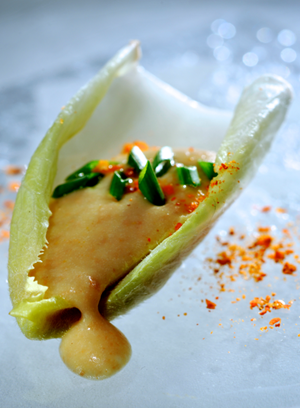 Witlof  met bruine bonenpuree