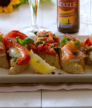 Zomerse crostini’s en bruschetta 