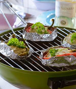 Gevulde paprika  met vis