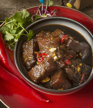 Bieflapjes in  oriëntaalse marinade