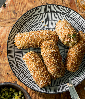 Salmon sausages zalmworstjes