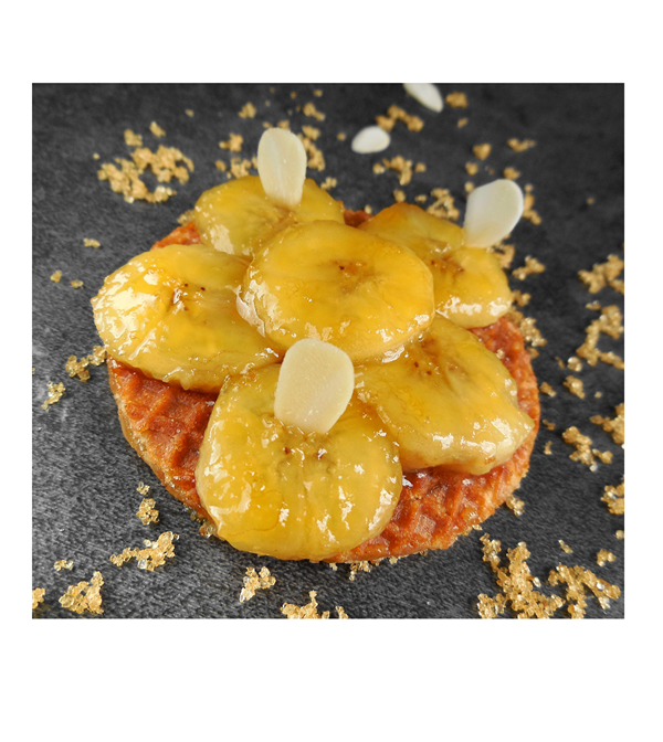 Banaan met stroopwafel