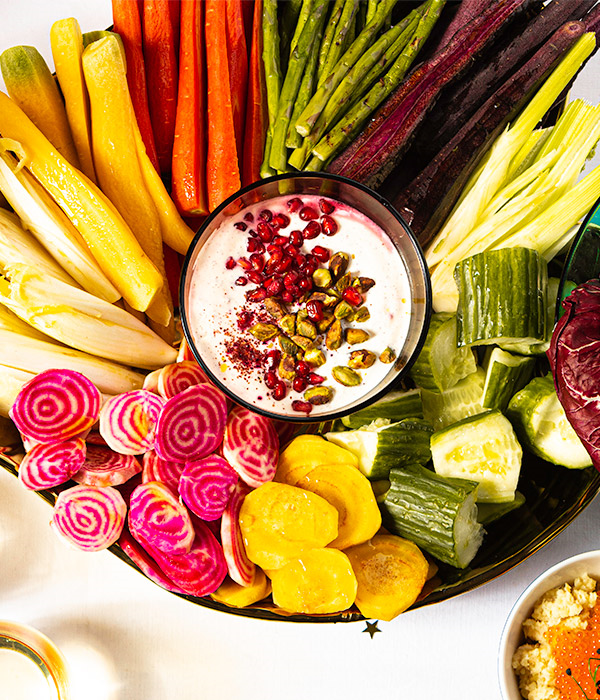 Veelkleurige crudité 