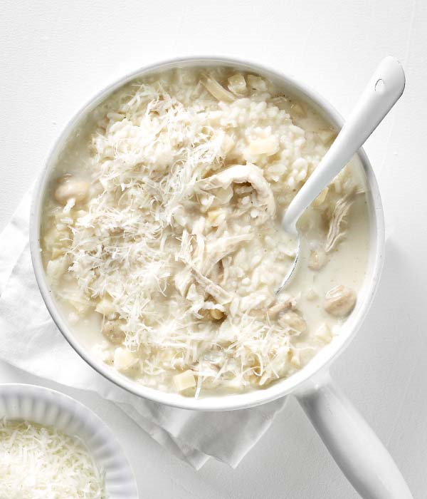 Risotto met knolselderij en kip 